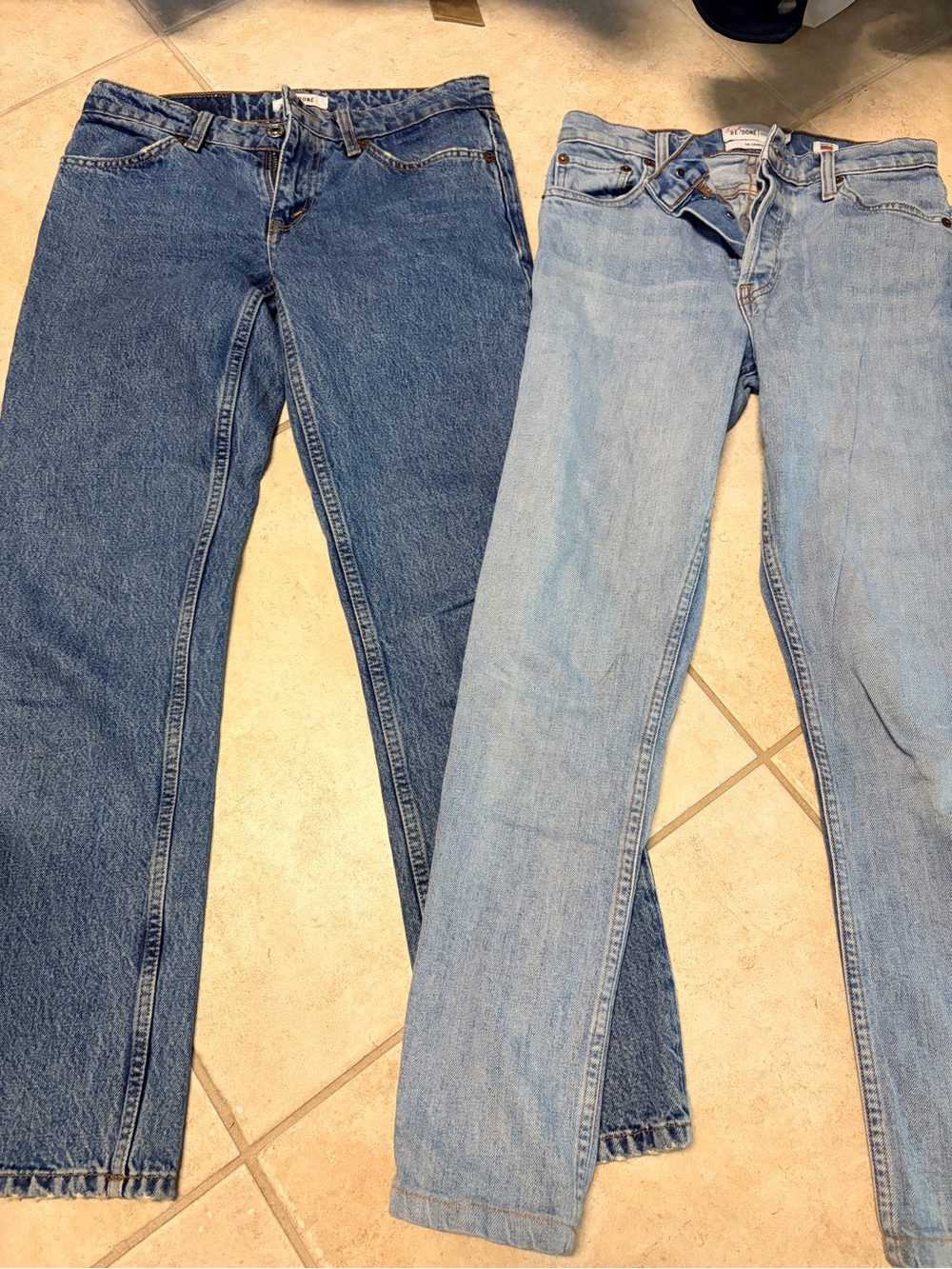 RE/DONE Versatile Mid and Light Wash